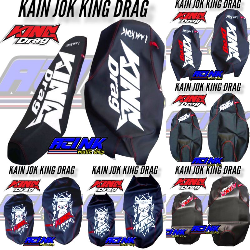 Kain jok king drag sarung jok king drag cover jok KINGBDRAK MALASYA universal semua motor pnp