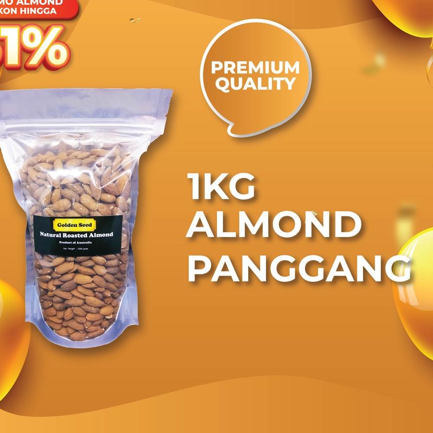 

Terbaru | JKH|KACANG ALMOND PANGGANG 1KG PREMIUM - ROASTED ALMOND 1000 GRAM