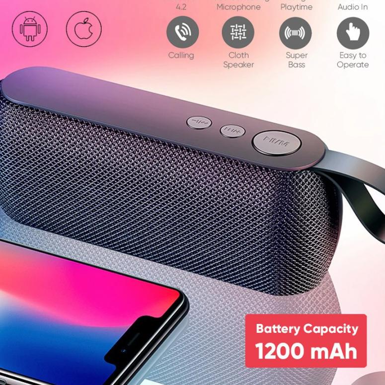 ✱ Speaker Bluetooth Unitech Super Bass Q106 Support FM Radio MicroSD ➳