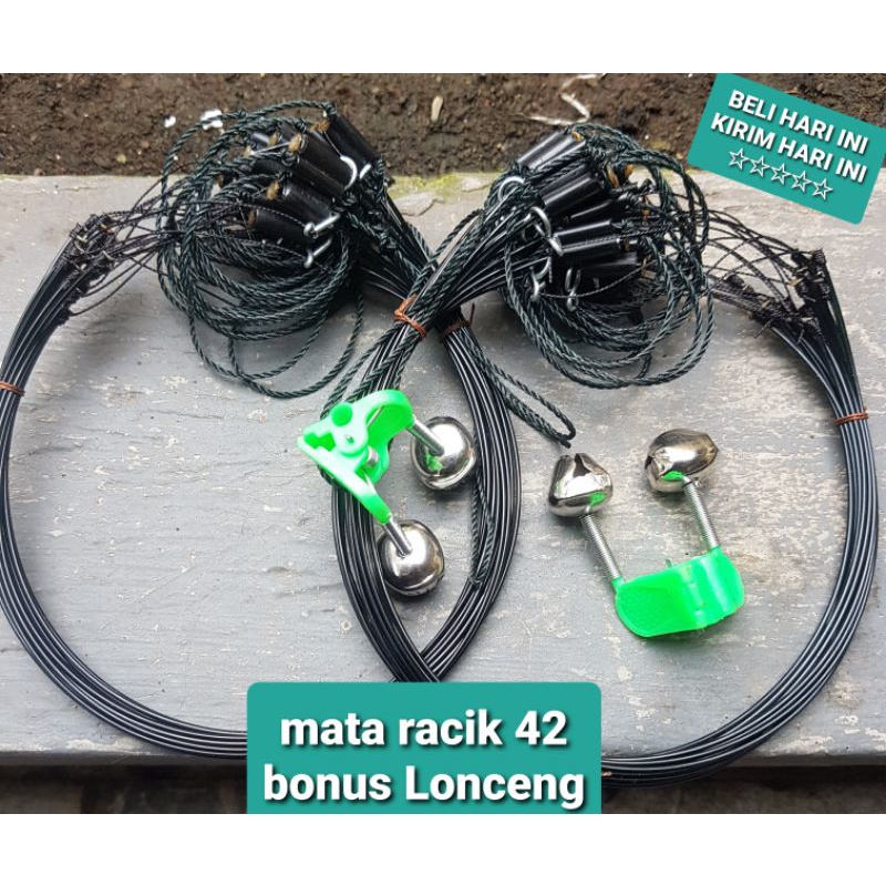 5 METER JERAT RACIK RUAK2,BURUNG SAWAH AYAM HUTAN BISA 42 MATA RACIK