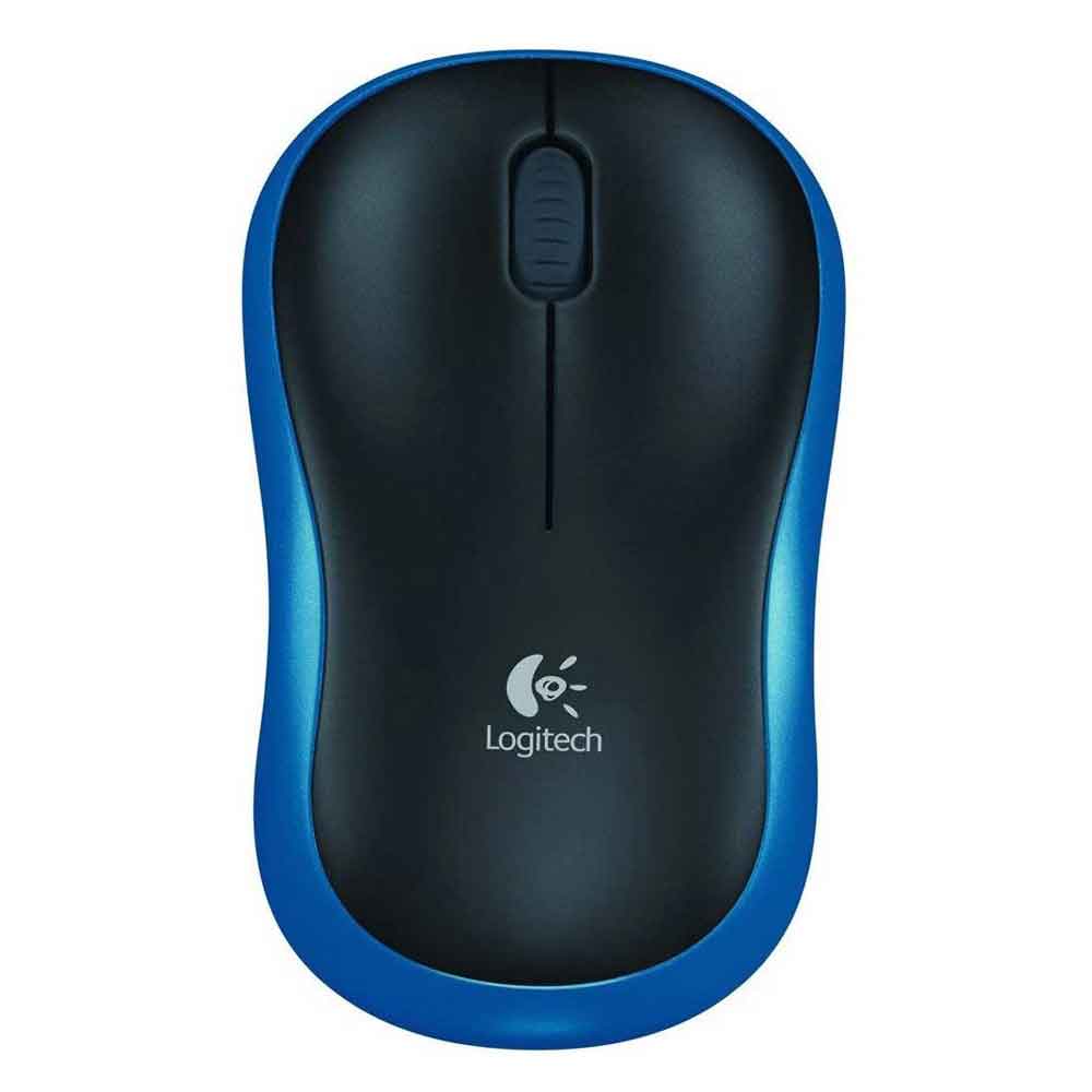 LOGITECH M185 MOUSE WIRELESS BLUE/RED/GREY