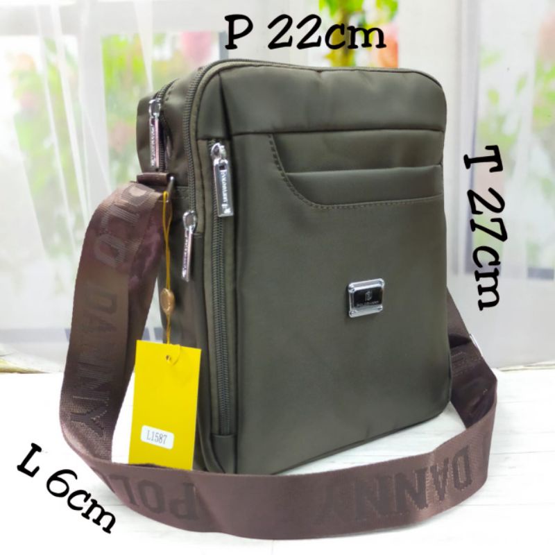 Tas selempang pria POLO DANNY L asli Tas polo danny L termurah dan terlengkap