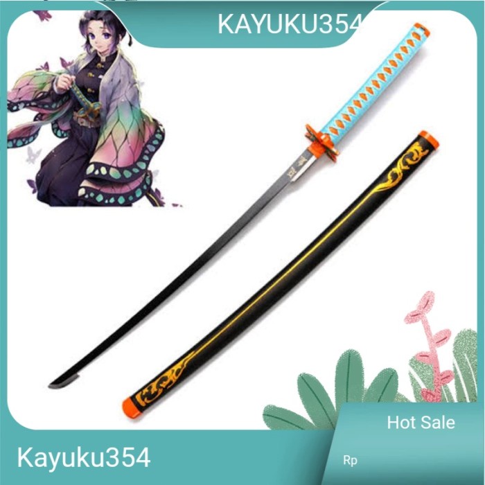 Katana kayu Shinobu kocho Kimetsu no yaiba demon slayer