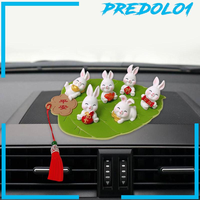 [Predolo1] Ornamen Kelinci Figurine Bunny Untuk Dekorasi Perlengkapan Rumah Boneka Teras