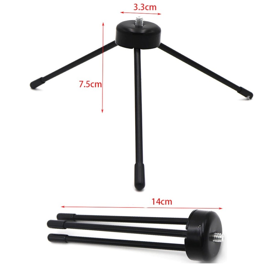 Tripod Portable Mini All Besi Tripod kokoh Kuat Stabil Kamera DSLR HP