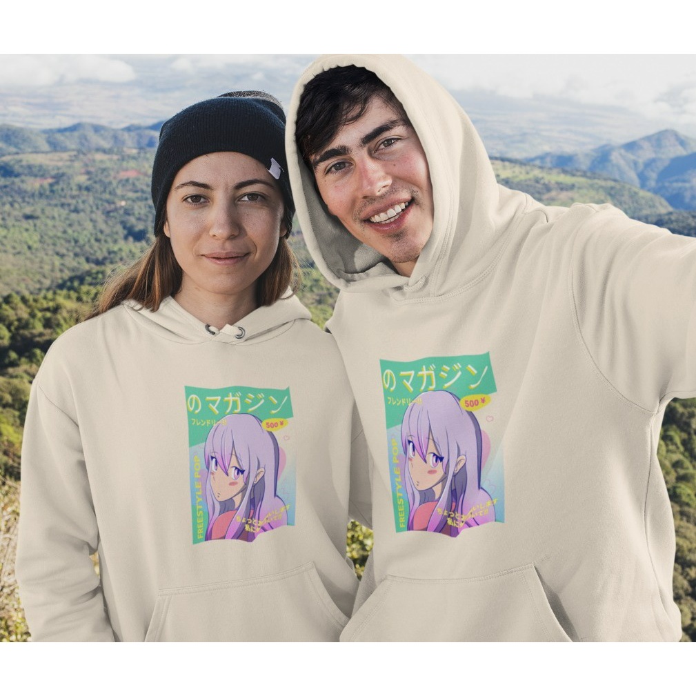 HOODIE UNISEX OVERSIZE FREESTYLE POP /// JUMPER UNISEX LUCU PREMIUM SIZE XL FLEECE TEBAL KEKINIAN TERBARU''