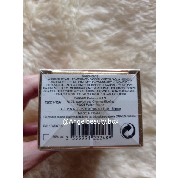 100% ORIGINAL CARVEN DANS MA BULLE EDP 30ml