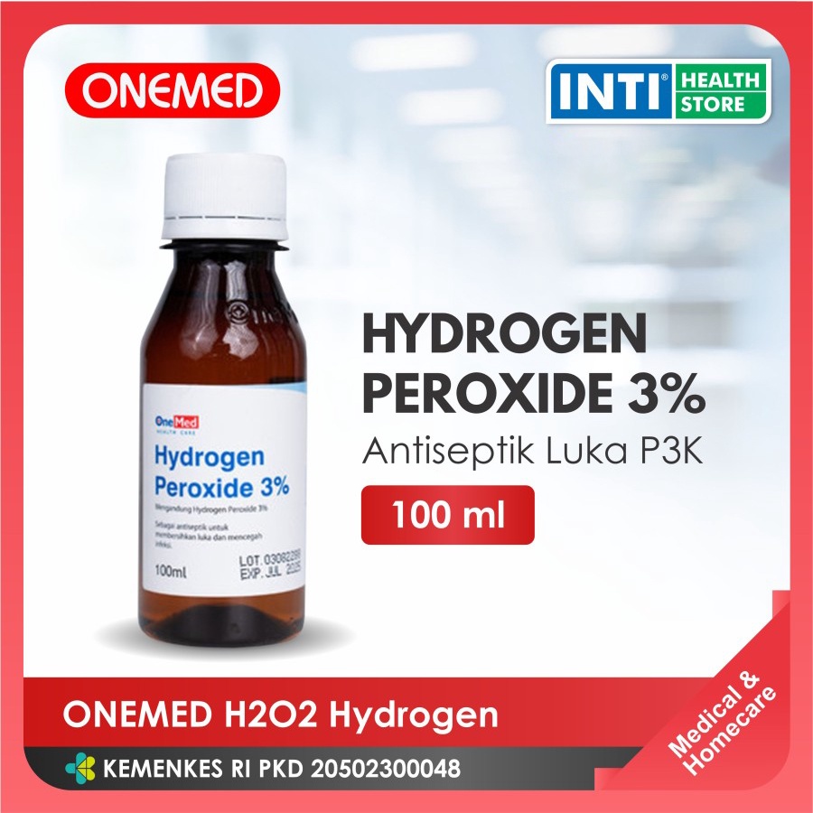H2O2 Hydrogen Peroxide 3% OneMed 100ml