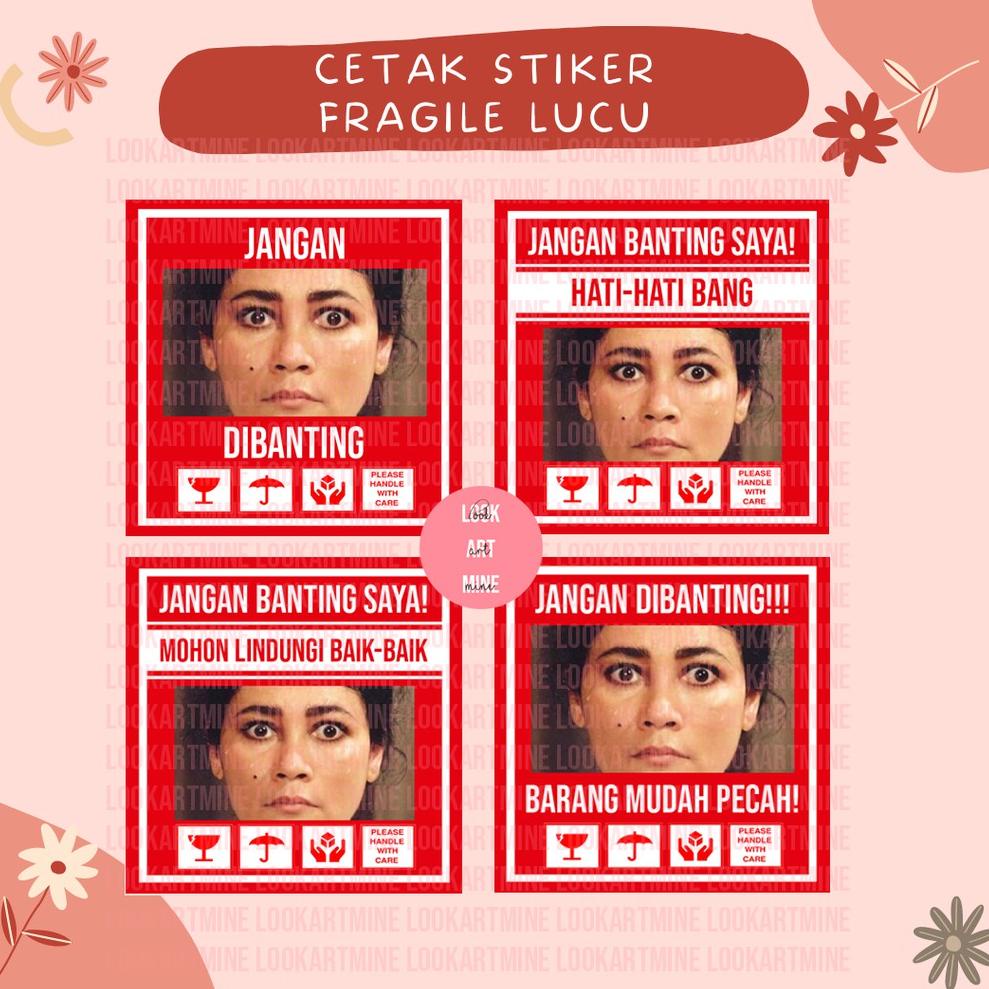

IEP CETAK STIKER FRAGILE SUSANA LUCU UNIK | STIKER JANGAN DIBANTING ➾Best Seller
