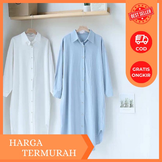 F, G Tunik Crinkle Airflow//Atasan Wanita Crinkle Airflow Atasan Wanita Tunik Baju Muslim Wanita Leb