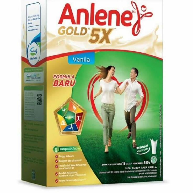 

❤[PROMO MURAH!!!]❤ Anlene Gold 5X 640gr Original/Vanilla/Coklat ED Januari 2024