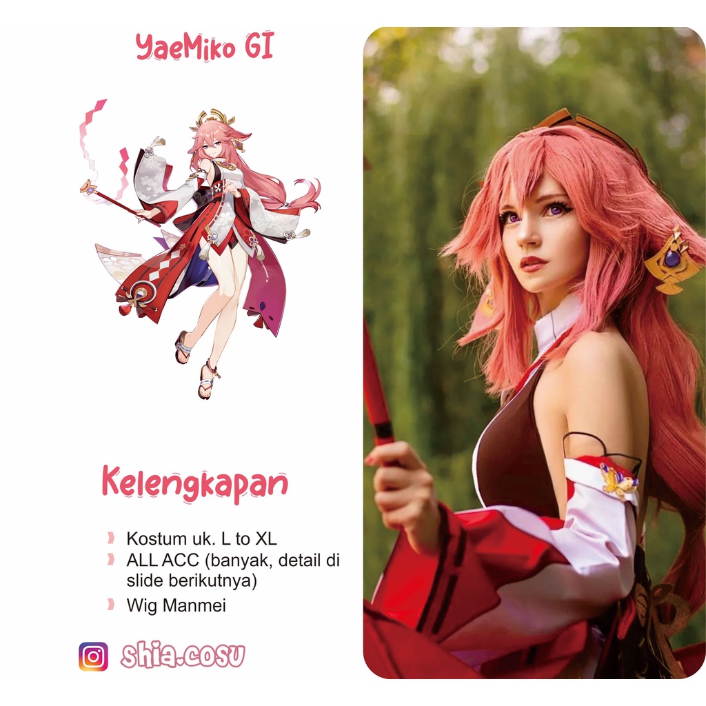 Sewa Cosplay YaeMiko Genshin Impact