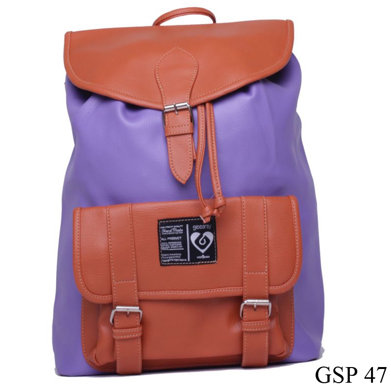 Tas Wanita Cantik Keren Canvas Coklat – GSP 41