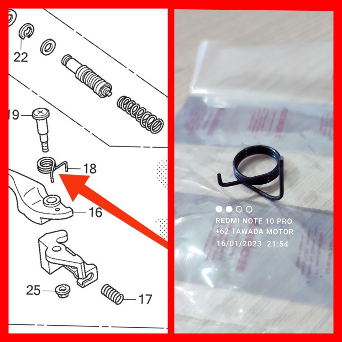 PER HANDLE REM DEPAN HONDA VARIO 110 TEKNO CBS OLD. VARIO 110 ESP