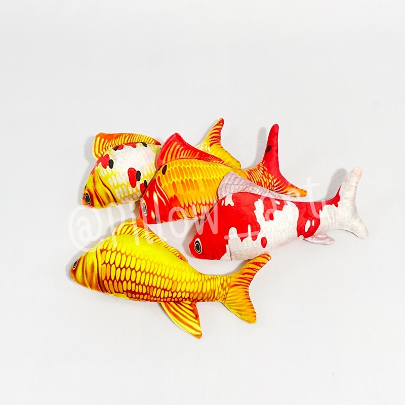 Pillowart - Bantal Boneka Ikan Koi Ikan Hias Size S - ART045