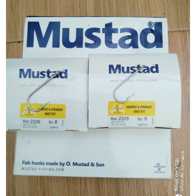 Mata kail pancing Mustad no 8 , 9, 11, lubang