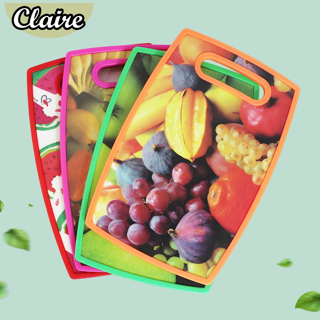 TALENAN PLASTIK MOTIF BUAH / CUTTING BOARD TEBAL MOTIF BUAH