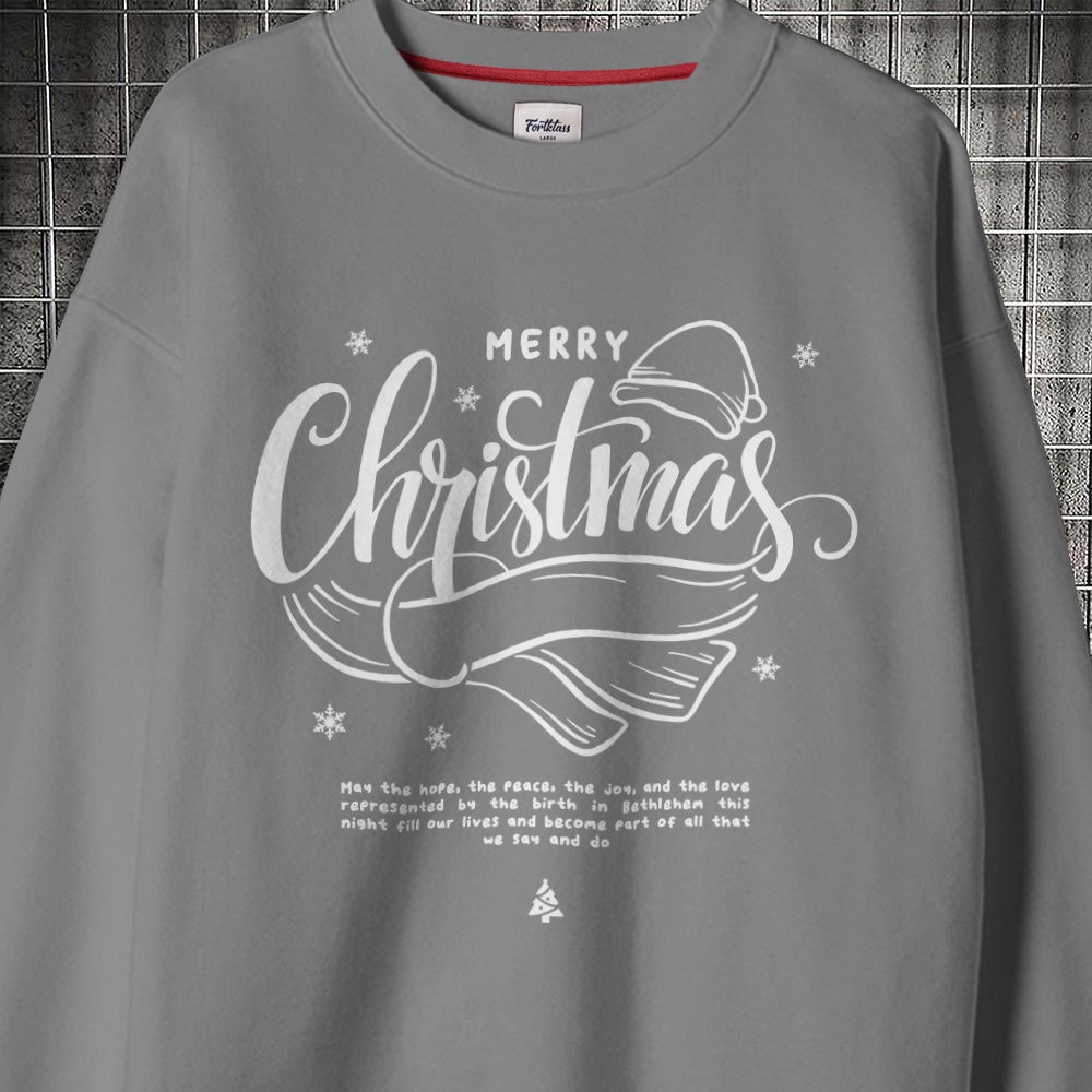 HIPNOP  Sweater CTYPO Navy Sweater Outerwear Pria CrewNeck Unisex