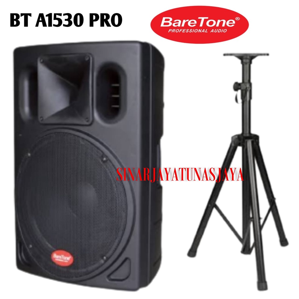 SPEAKER AKTIF 15 INCH 800WATT BARETONE BT A1530 PRO GARANSI RESMI + BONUS - BARETONE BT A1530 PRO