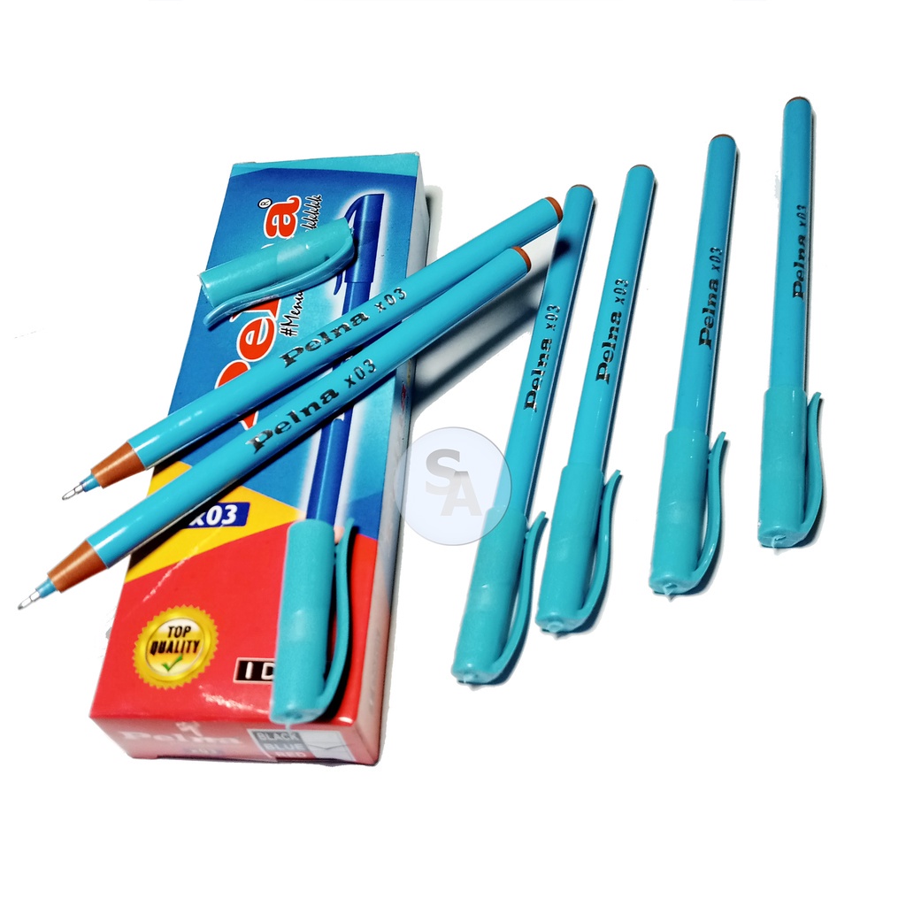 

PELNA - Pulpen x03 Biru - Body Color Blue - Lusin