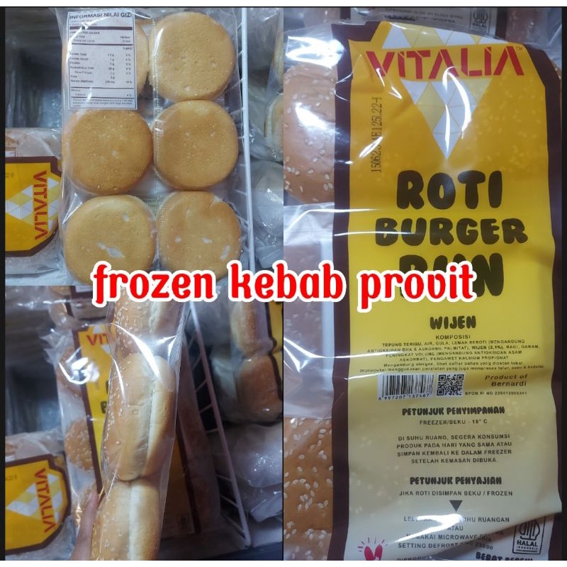roti burger bun vitalia