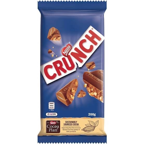 

NESTLE Crunch Chocolate Bar 200gr Coklat Import Australia Aussie Snack