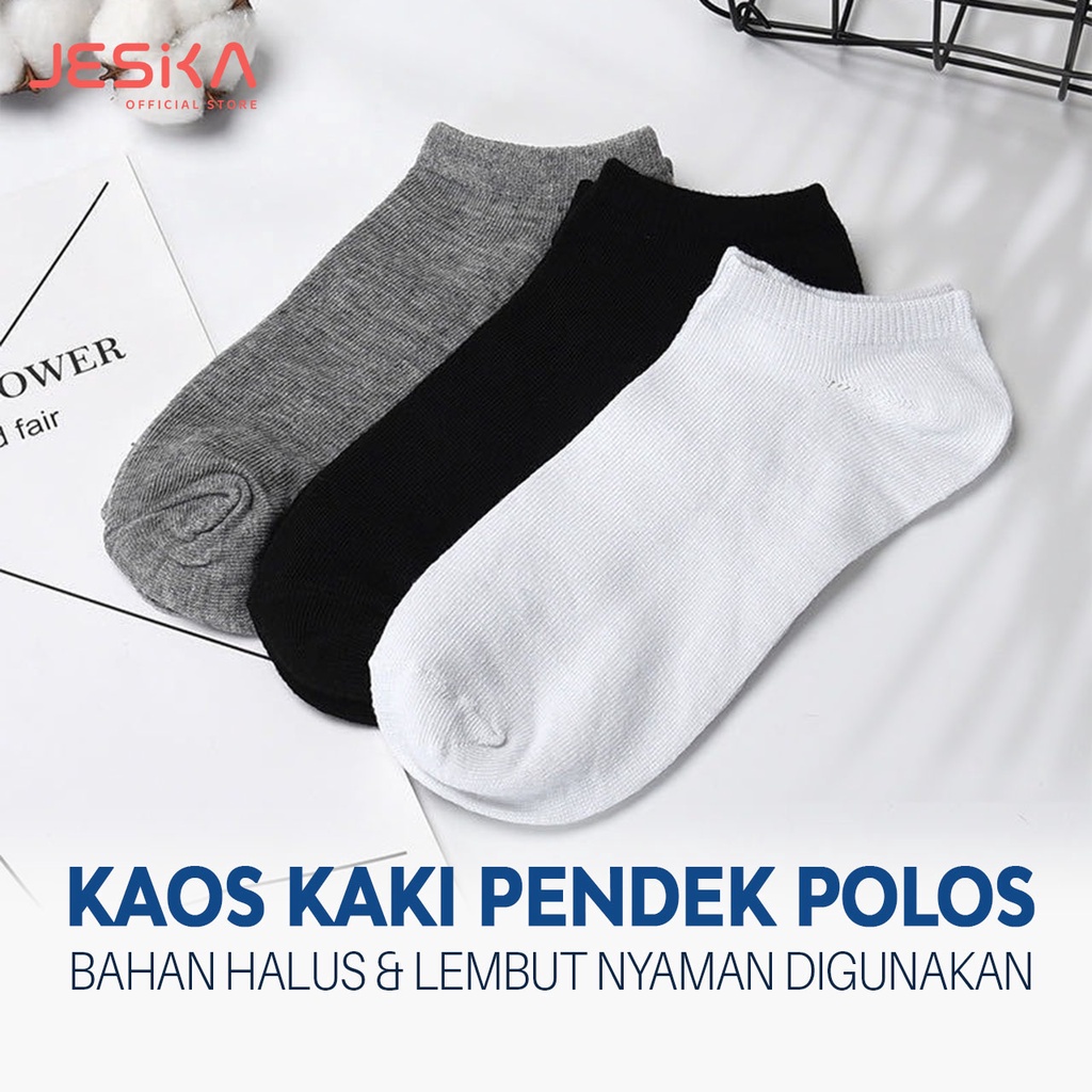 Kaos kaki pendek polos wanita cewek anak remaja dewasa pendek atas mata kaki estetik lucu unik keren elastis warna hitam putih