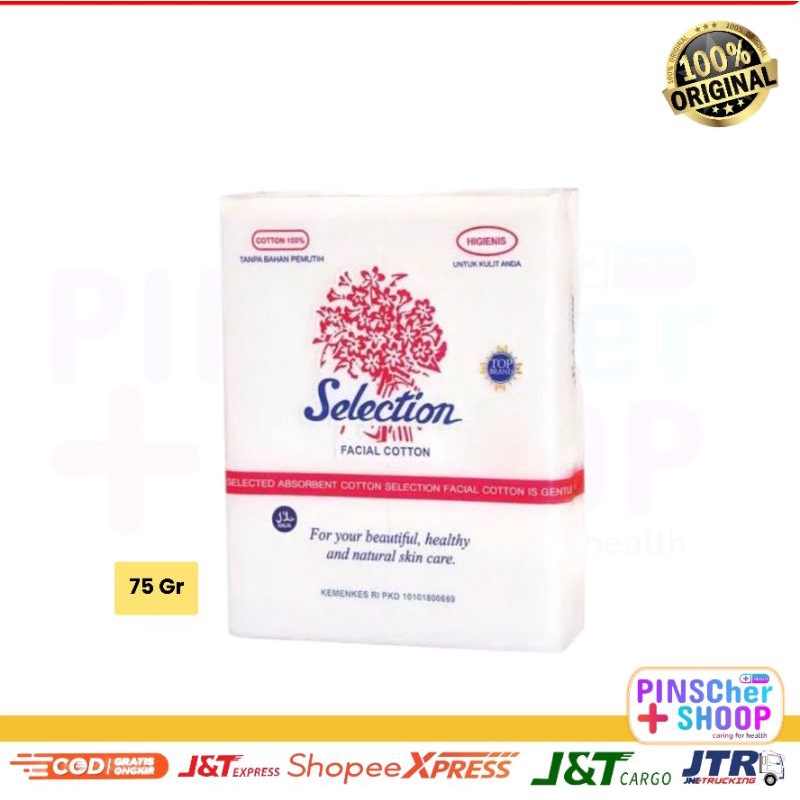 Kapas Wajah Selection 75 Gram Cotton Face Kapas Kecantikan