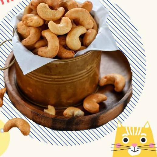 

End Year!! | [KI3] | Kacang Mede Panggang Original / Kacang Mete Oven / Original Roasted Cashew Nuts 250 Gram
