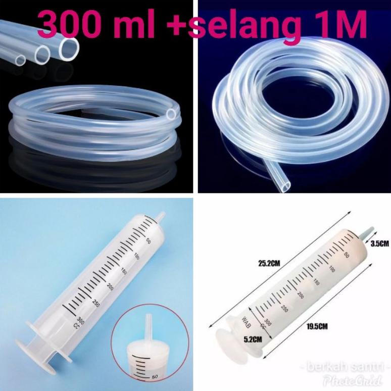 suntikan besar jumbo spuit kue LARGE syringe spuit KAPASITAS BESAR 300 CC bukan 50 ml 100ml 150cc 20