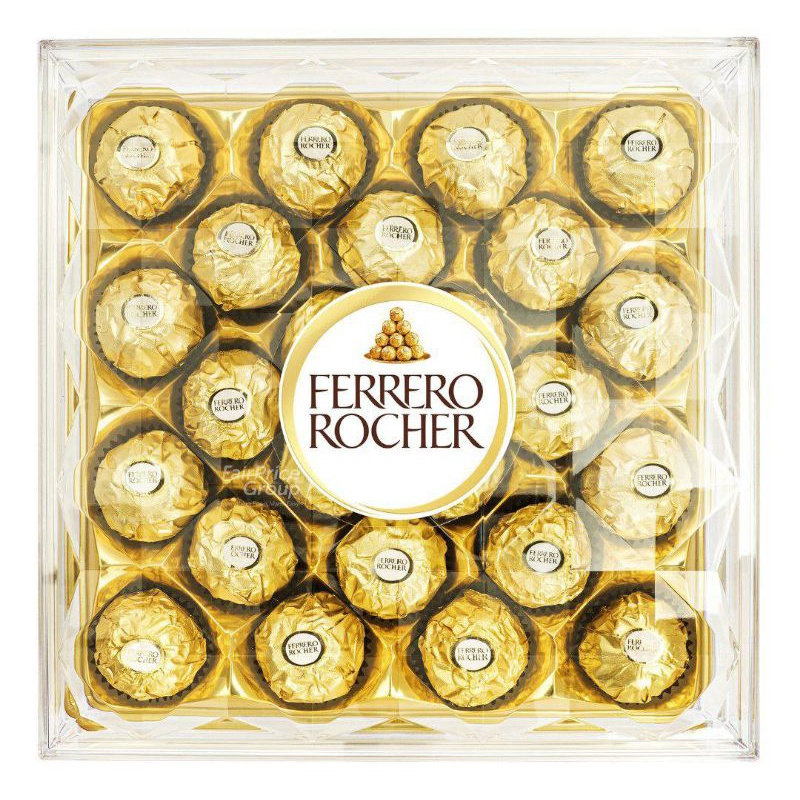 

Ferrero Rocher T24 Chocolate ( 24 pcs ) cokelat Made in Italy Ready Stock