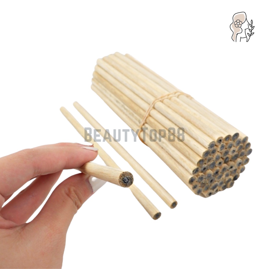 

RB Pensil Kayu Polos 2B Murah / Pencil Souvenir Hotel Segi Enam Hexagonal Bulat [1 IKET isi 50 PCS]