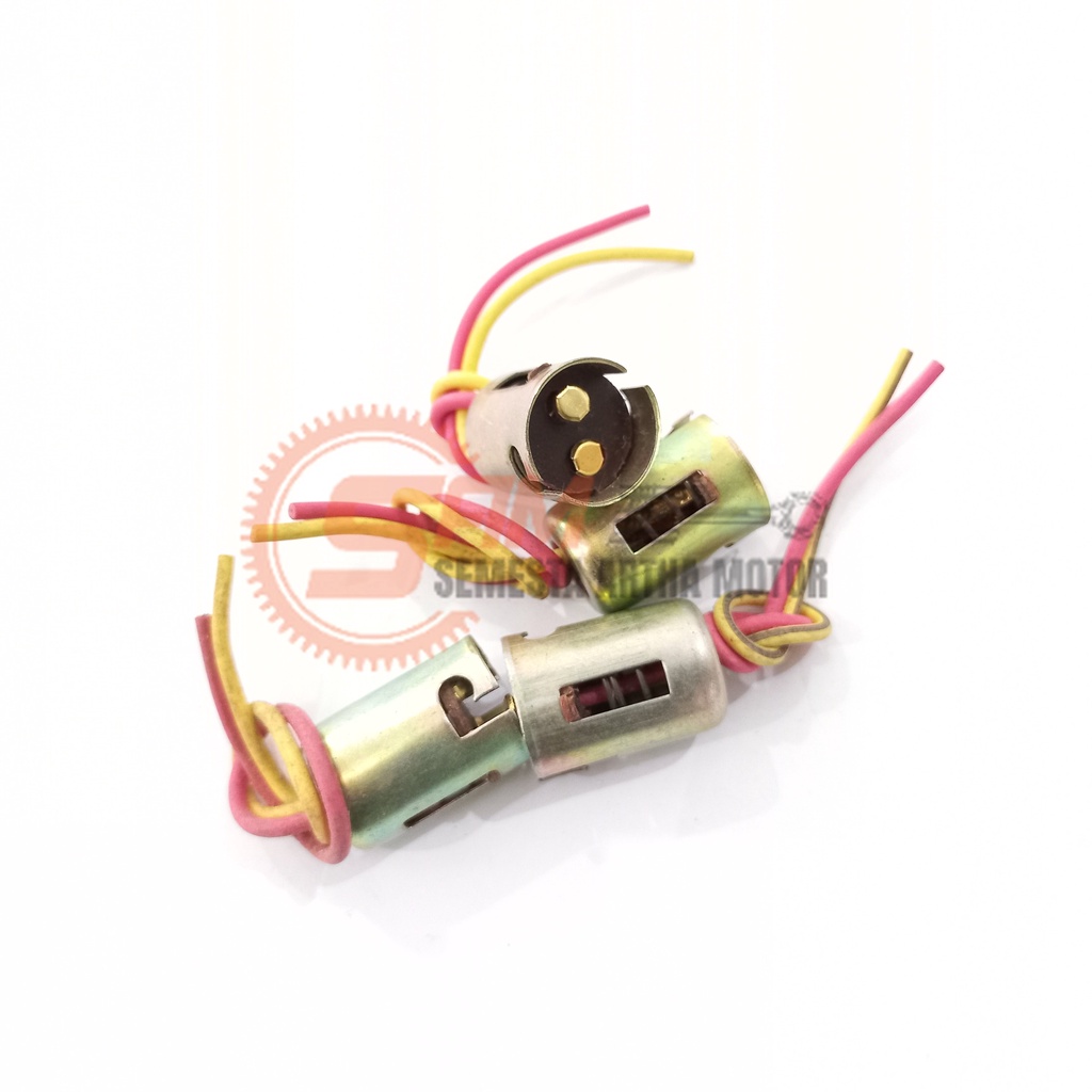Fiting Lampu Rem S25 Motor Mobil Switch Doubel Saklar Soket Stop Lamp