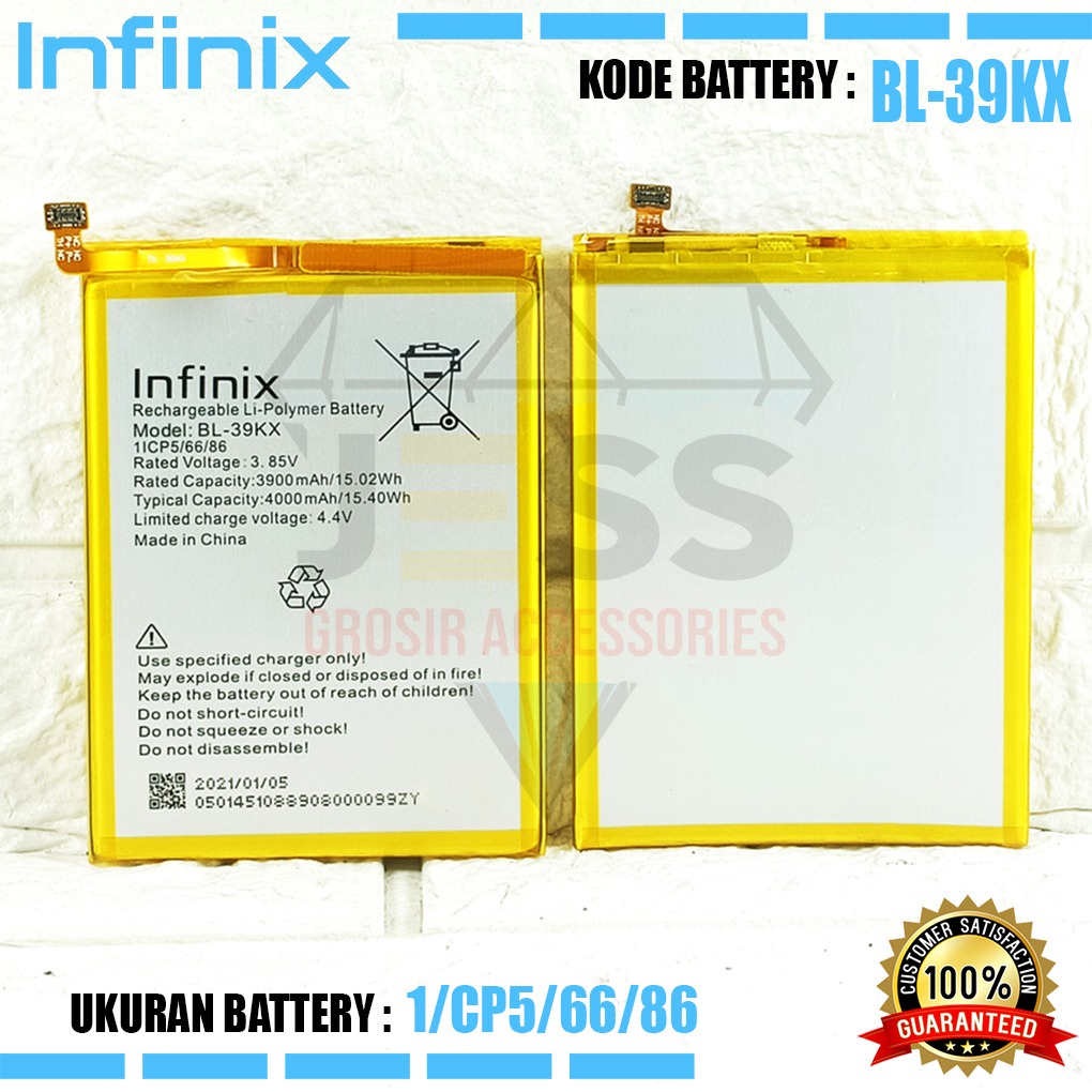 Baterai Battery Original ERRLY  BL-39KX BL39KX For Type Hp INFINIX S4 - X626 - X626B &amp; HOT 7 PRO , X625 - X625B - X625D &amp; HOT 7 - X624 - X624B