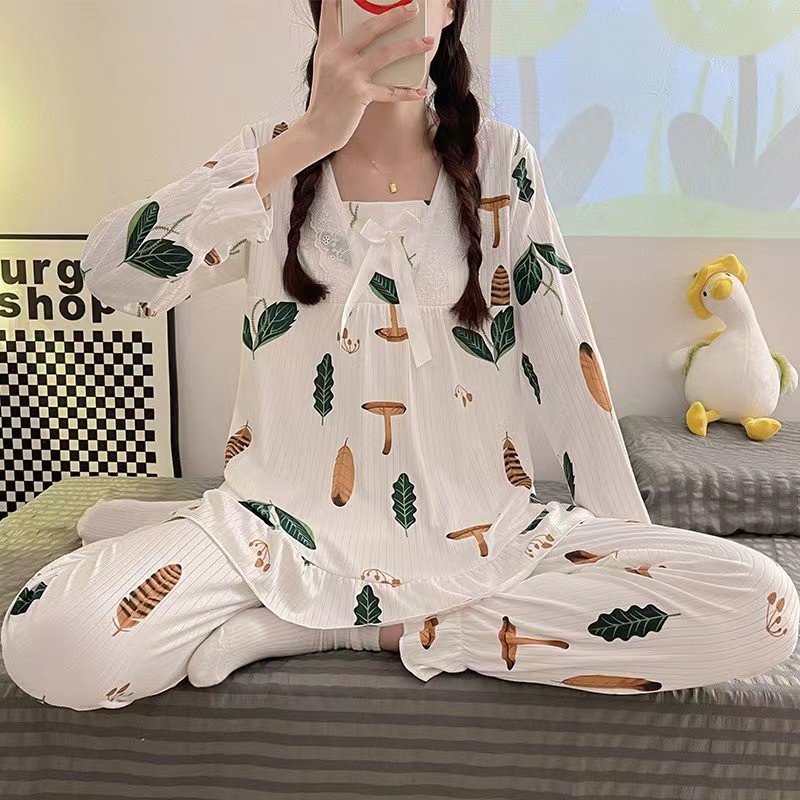 DW 12 - DW18 Baju Tidur Wanita Lengan dan Celana Panjang Bahan Kaos