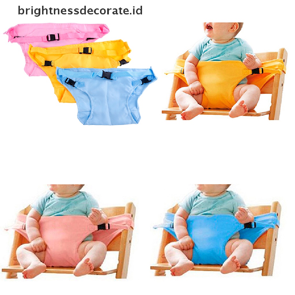 [Birth] Baby portable high chair seat safety belt Sabuk Pengaman Makan Karung Lipat [ID]