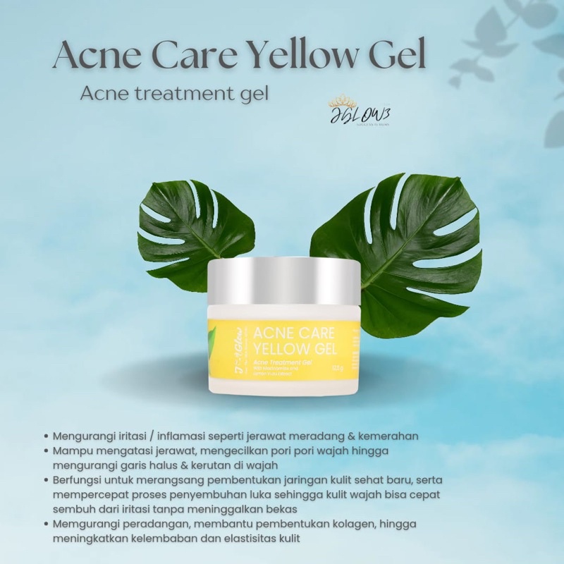 J-Glow - Acne Care Yellow Gel  jelly lemon glowing - 12,5 gr