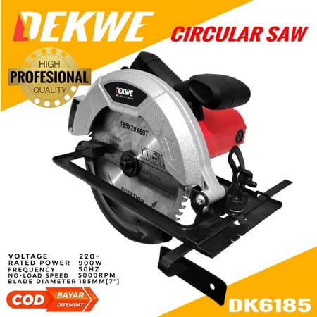 Dekwe DK6185 Mesin circular saw 7 inch potong kayu