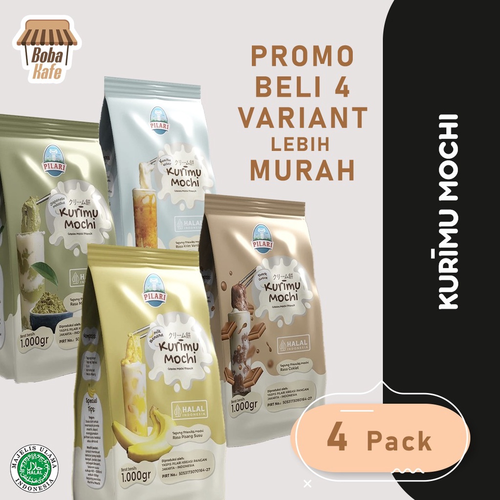 

PROMO BELI 4 LEBIH MURAH! KURĪMU MOCHI - CREAM MOCHI PREMIX - TEPUNG MOCHI