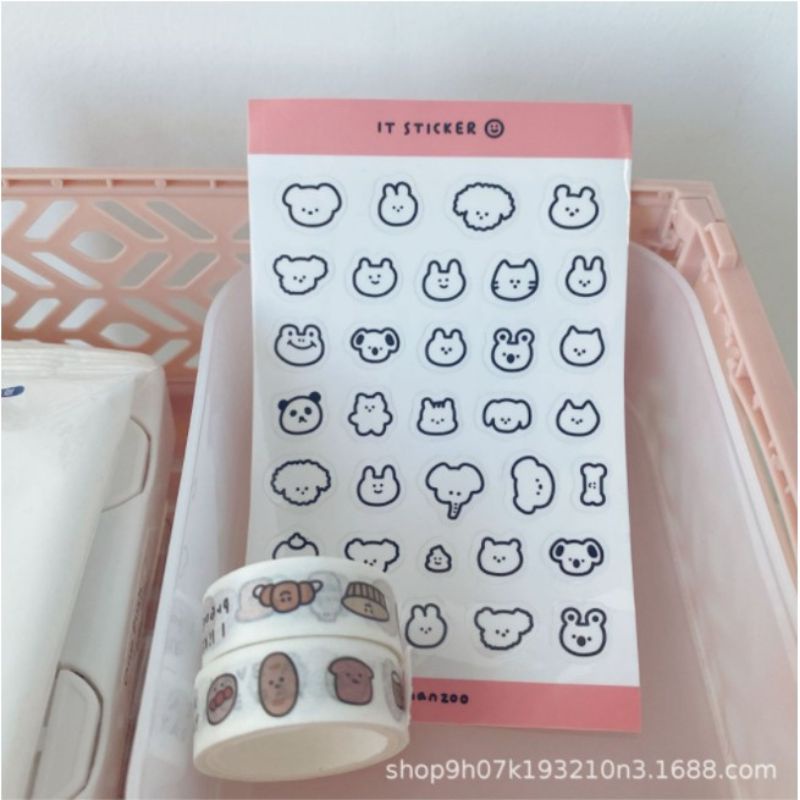 

Stiker Korean Motif Hewan Manzoo