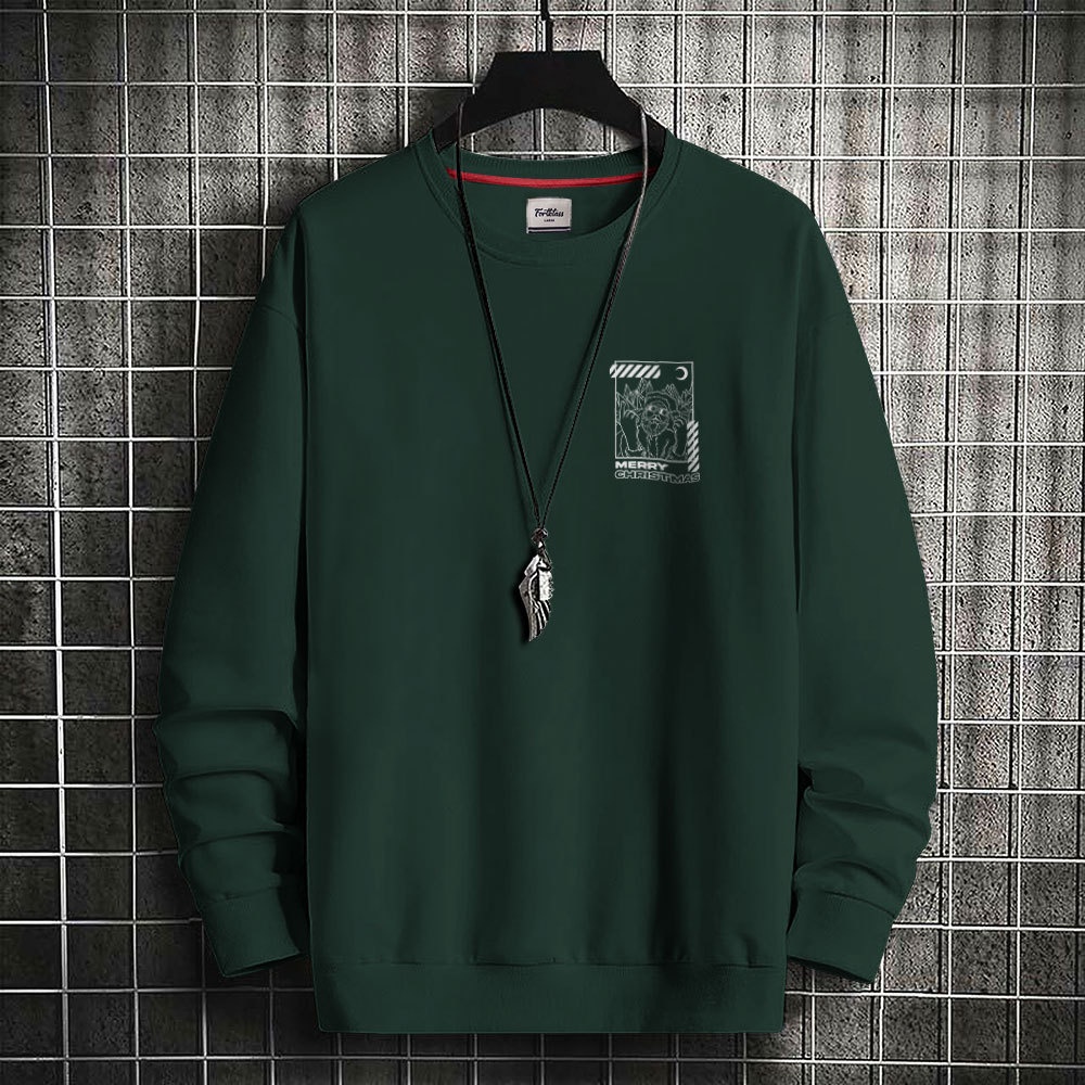 FORTGLASS CHRISTMAS STREET Outerwear Unisex Sweater Sablon Pria Premium Jaket Pria Jumper Sweater