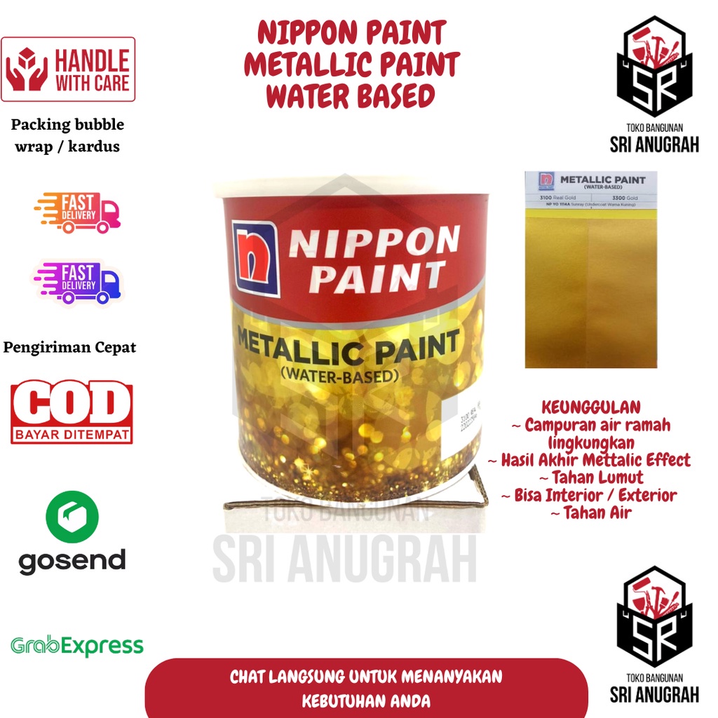 Nippon Metallic Paint Cat Dekor Emas 750ML