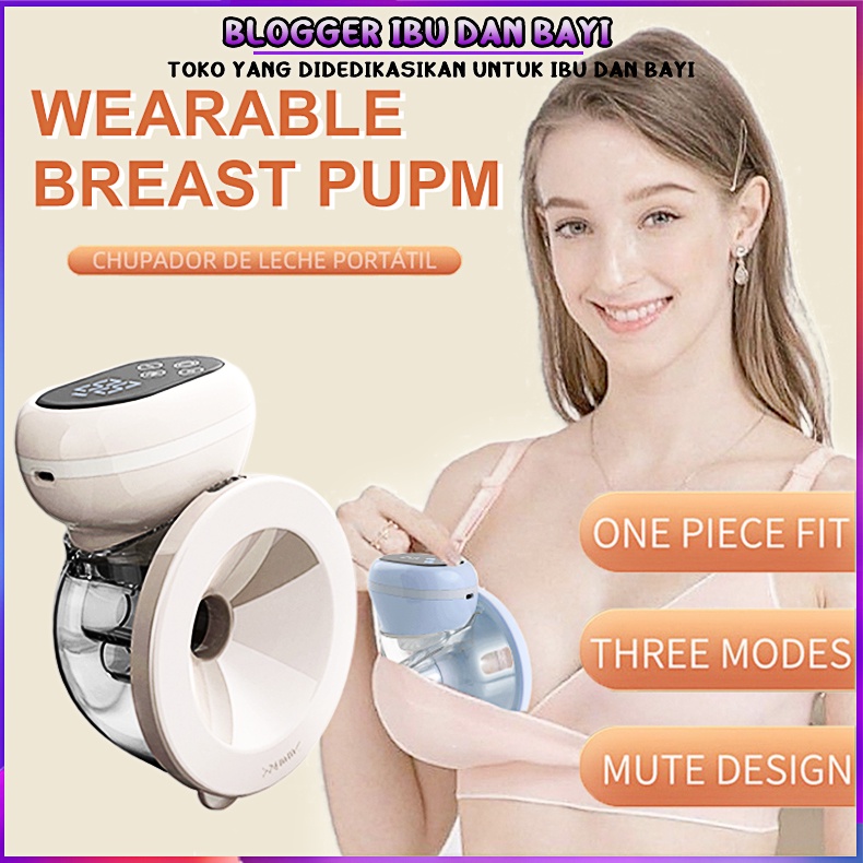 Wearable Pompa ASI Elektrik/Handsfree Wireless Electric Breast Pump