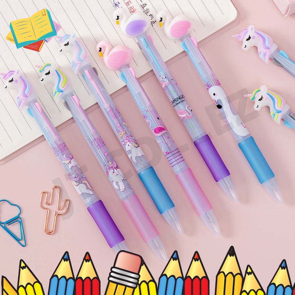 

[JTC] Pulpen Gliter Karakter Lucu dan Unik Dengan 3 Warna (JT0017)