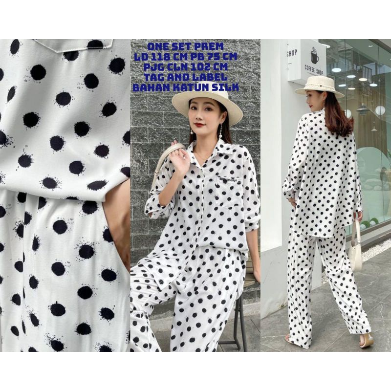 One set cotton silk import setelan wanita
