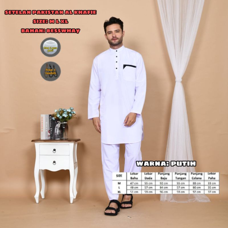 setelan kurta pakistan dewasa