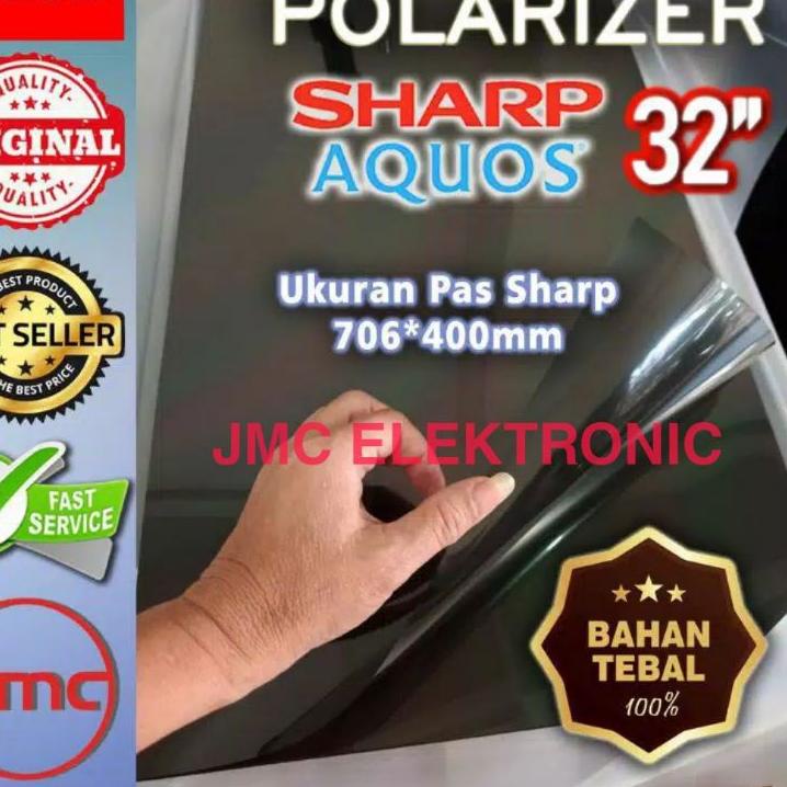 RVN228 POLARIS POLARIZER LCD TV SHARP AQUOS 32 INCH 0 DERAJAT POLARISER POLARIZED PLASTIK LCD LED BA
