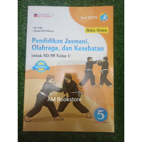 Buku PJOK kelas 5 SD terbitan MEDIATAMA kurikulum 2013