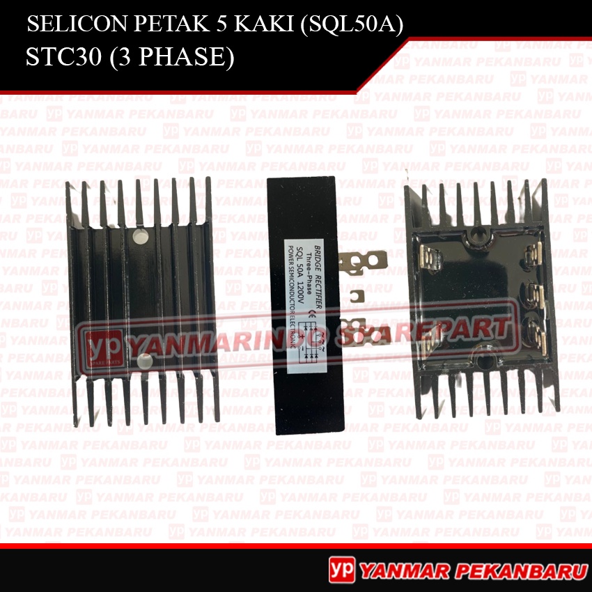 "NO STOCK" Dioda Bridge Silicon Kotak 5 Kaki SQL 50A 1200V