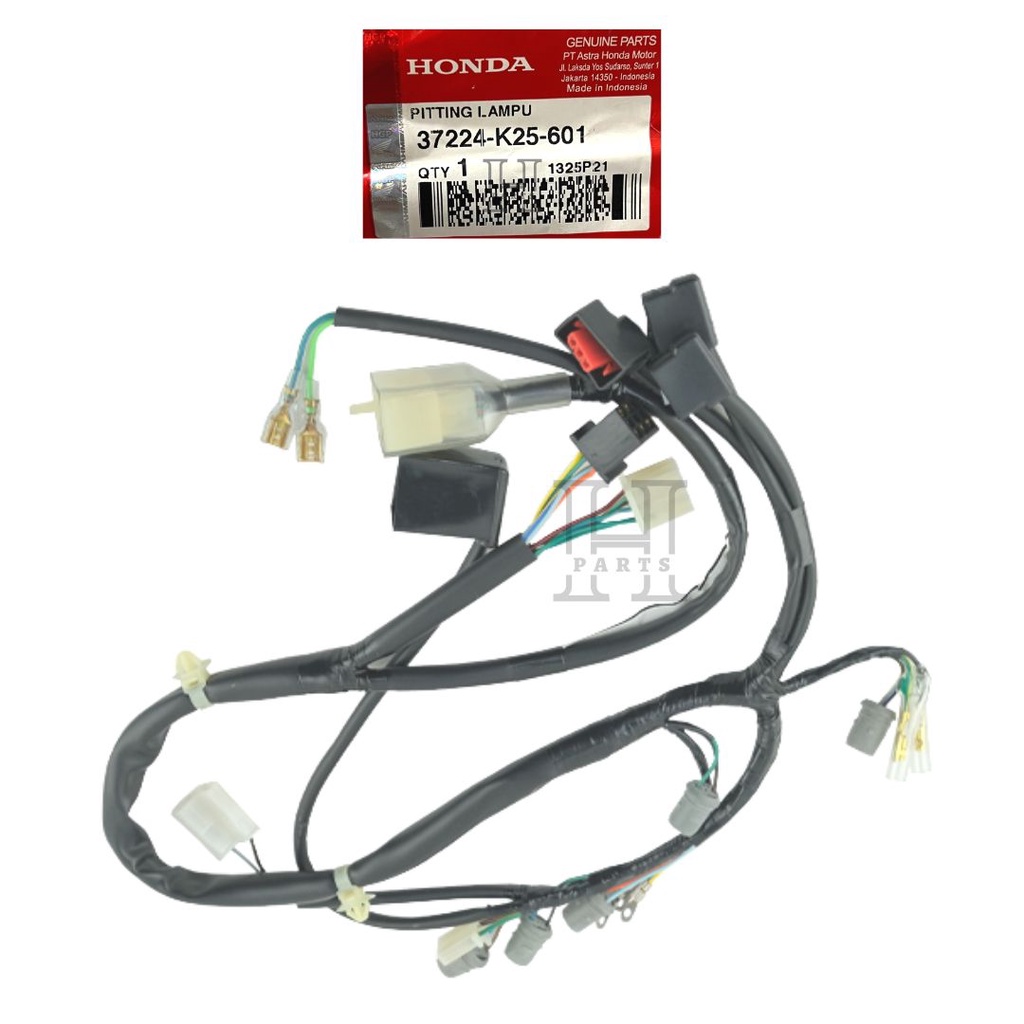 KABEL BODY BAGIAN SPEEDOMETER SOCKET COMP PITTING LAMPU NEW ESP BEAT FI POP ESP CBS 2015-2016 STATER HALUS 37224-K25-601 ORIGINAL AHM HONDA HGP